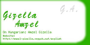 gizella amzel business card